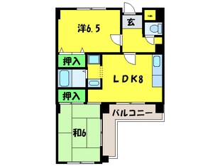 コスモスハイツの物件間取画像